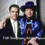 Stevie Ray Vaughan with brother Jimmy 1986