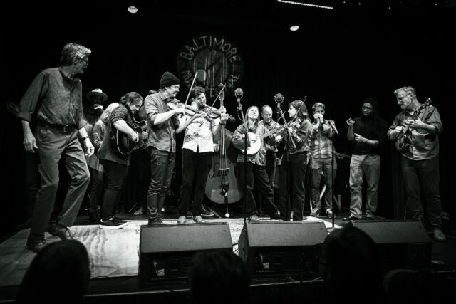 Mega Band Jam at Baltimore Old Time Music Festival at Creative Alliance March 10-11, 2023 Photo by Casey Ryan Vock