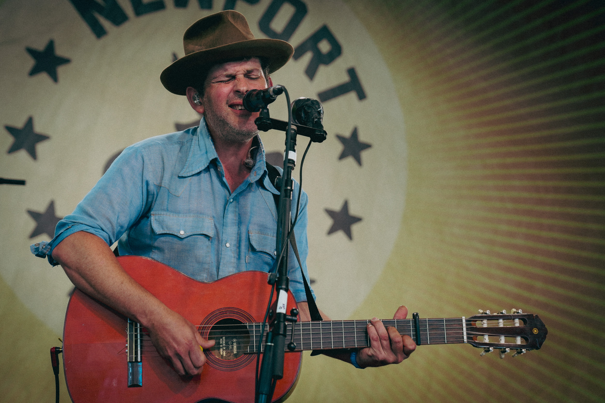 Gregory Alan Isakov at the 2023 Newport Folk Festival Photo by Casey Ryan Vock
