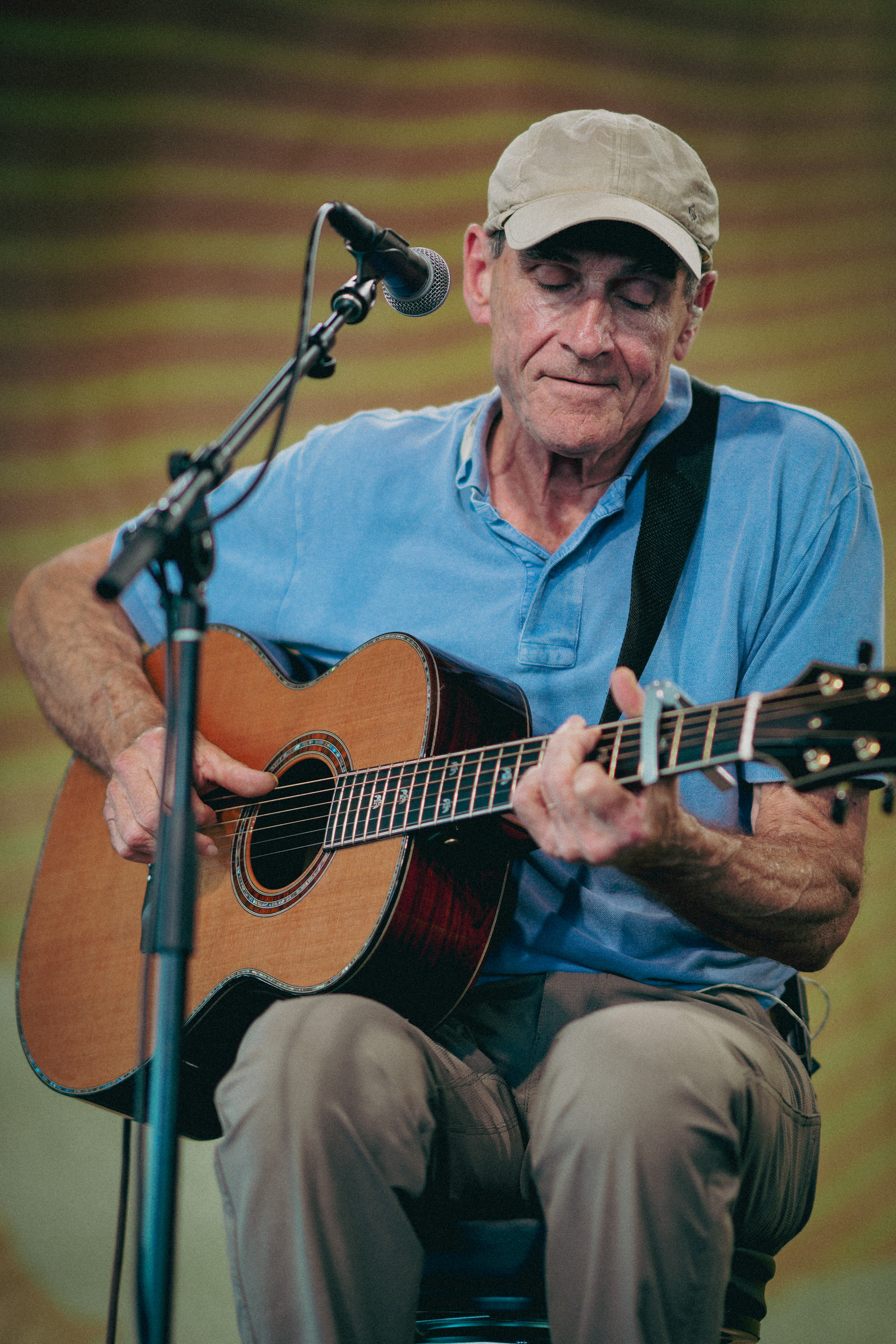 James Taylor at the 2023 Newport Folk Festival Photo by Casey Ryan Vock