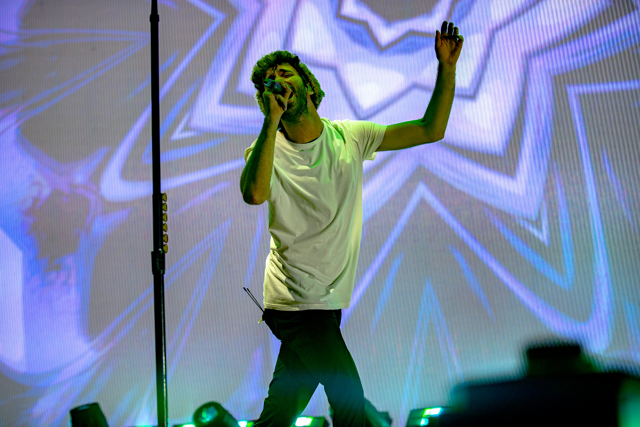 AJR performing at Merriweather Post Pavilion - August 10, 2025