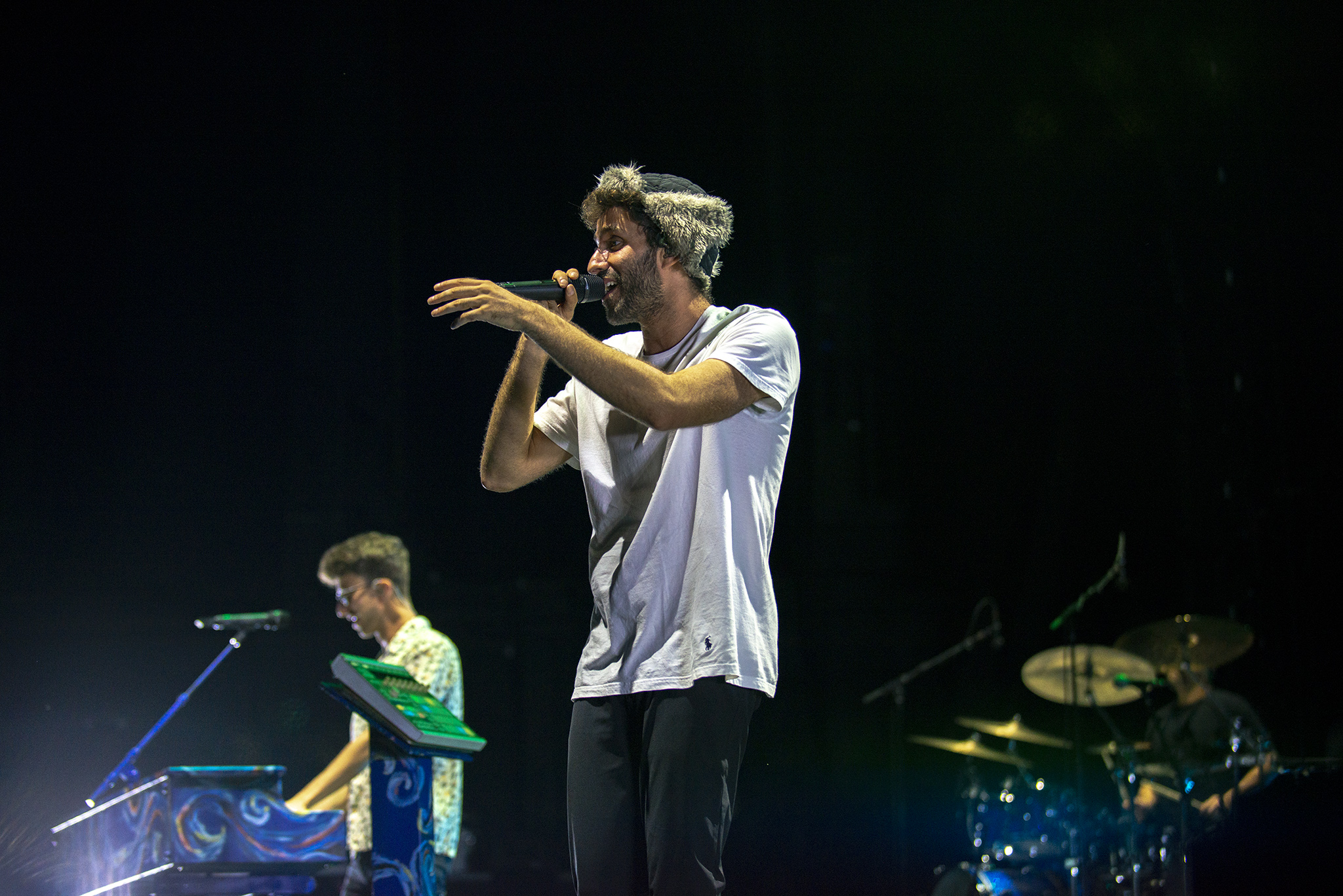 AJR performing at Merriweather Post Pavilion - August 10, 2025