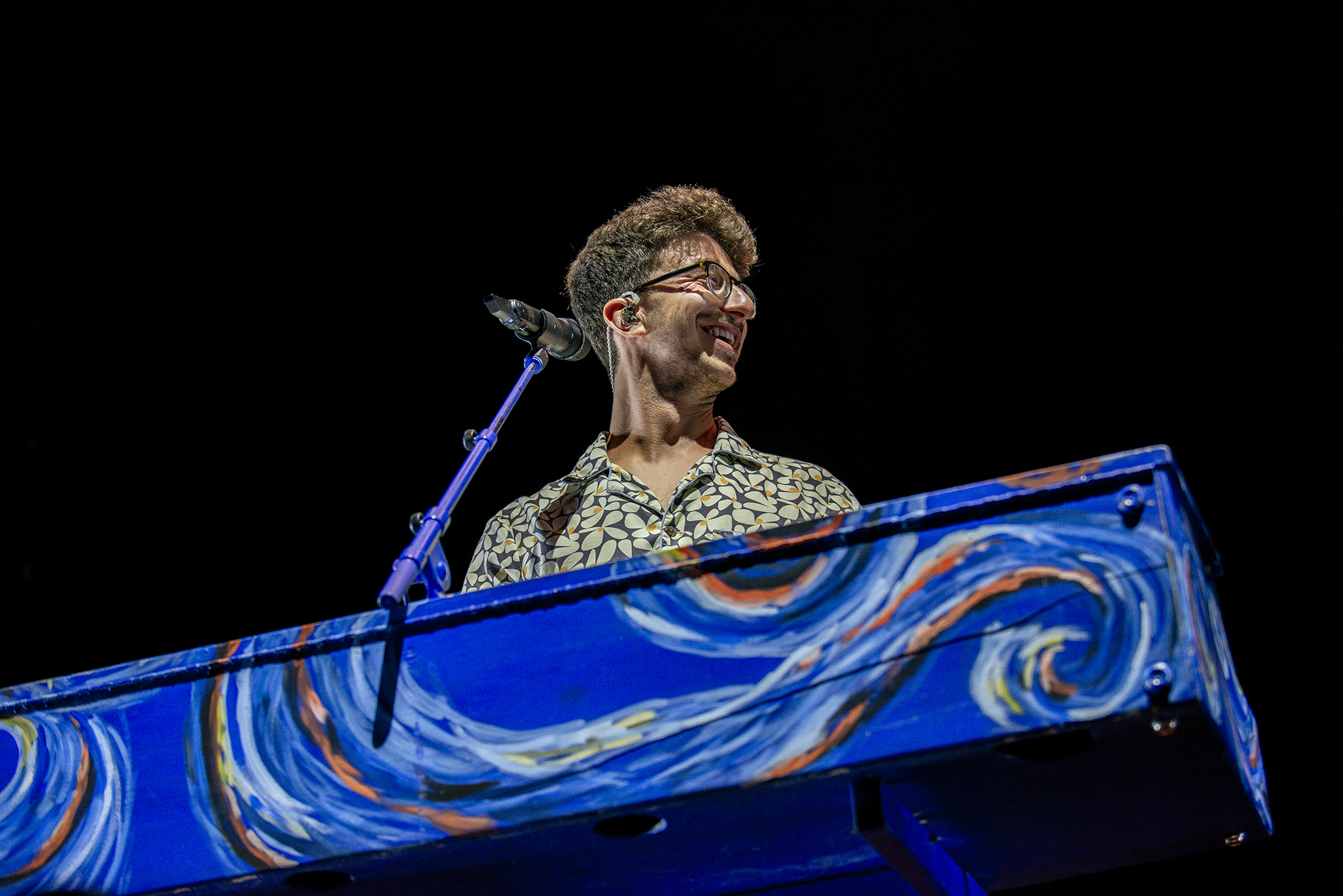 AJR performing at Merriweather Post Pavilion - August 10, 2025