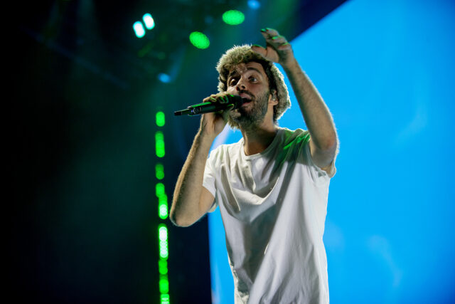 AJR performing at Merriweather Post Pavilion - August 10, 2025